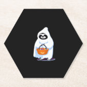 ハロウィーンのナマケモノは幽霊のトリックまたはtr ペーパーコースター (正面)