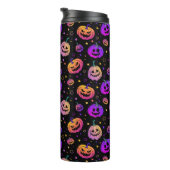 ハロウィーンのネオンカボチャ模様 タンブラー (回転右)