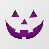 ハロウィーンのネオンパープルハロウィーンのカボチャのちょうちん怖いおもしろい ウィンドウサイン (シート)