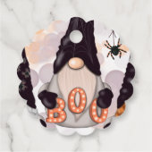 ハロウィーンのノームギフトタグ フェイバータグ (裏面)