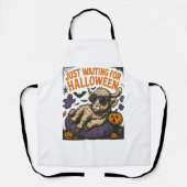 ハロウィーンのハイランド・カウズを待っている エプロン (正面)