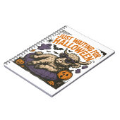 ハロウィーンのハイランド・カウズを待っている ノートブック (左側)