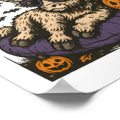 ハロウィーンのハイランド・カウズを待っている ポスター (角)