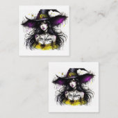 ハロウィーンのハッピーハローウィンで魅惑 ノートカード (正面/裏面)