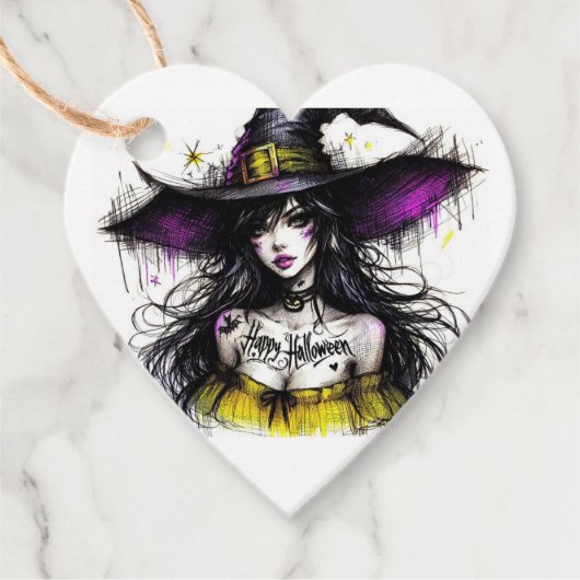 ハロウィーンのハッピーハローウィンで魅惑 フェイバータグ (正面)