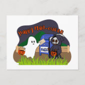 ハロウィーンのハッピーメール ポストカード (正面)