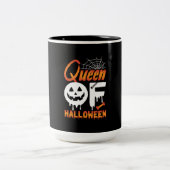 ハロウィーンのハロウィーンの女王 ツートーンマグカップ (中央)