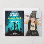 ハロウィーンのハロウィーン招待状と写真 招待状 (正面)