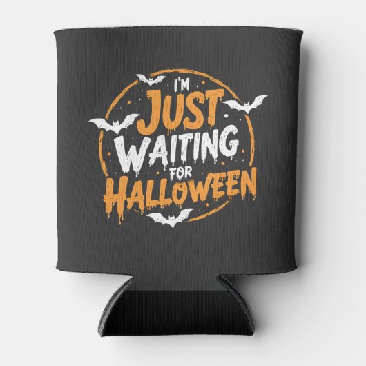 ハロウィーンのバティ不気味ギフトを待つ 缶クーラー (正面)
