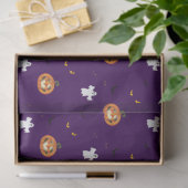 ハロウィーンのパターンとメッセージ 薄葉紙 (ギフト)