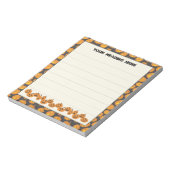 ハロウィーンのパンプキカスタムンのメモ帳 ノートパッド (回転)