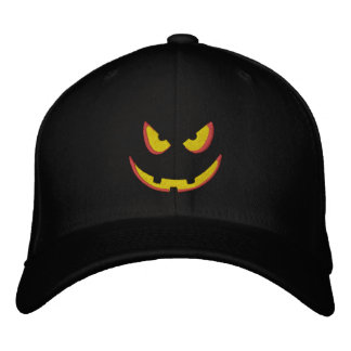 ハロウィーンのパンプキングリン – ブー! 刺繍入りキャップ