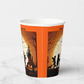 ハロウィーンのパーソナライズ名キッズパーティー 紙コップ (右)