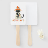 ハロウィーンのパーフェクトブレンド – One Spooky Nurse Cat ハンドファン (正面&裏面)