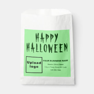 ハロウィーンのビジネスのライトグリーン背景 フェイバーバッグ