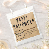 ハロウィーンのビジネスライトブラウン背景 フェイバーバッグ (クリップ留めされた状態)
