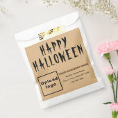 ハロウィーンのビジネスライトブラウン背景 フェイバーバッグ (封をした状態)