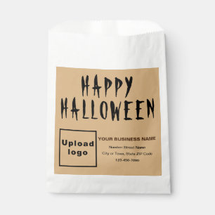 ハロウィーンのビジネスライトブラウン背景 フェイバーバッグ