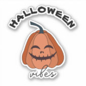 ハロウィーンのビーブスプンプキン シール (正面)