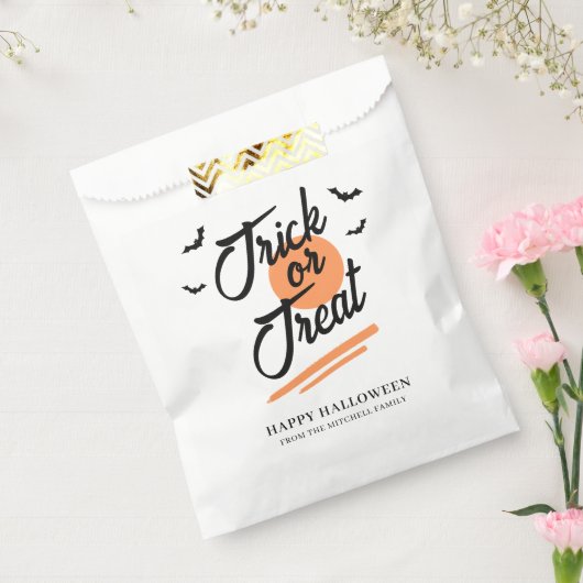 ハロウィーンのファミリースクリプトをトリックまたはモダン処理する フェイバーバッグ (封をした状態)