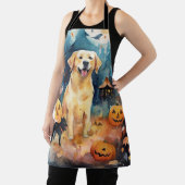 ハロウィーンのフィンランドのラプパンとカボチャ怖い エプロン (インサイチュ)