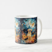 ハロウィーンのフィンランドのラプパンとカボチャ怖い コーヒーマグカップ (正面右)