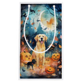 ハロウィーンのフィンランドのラプパンとカボチャ怖い スモールペーパーバッグ (正面)