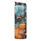 ハロウィーンのフィンランドのラプパンとカボチャ怖い タンブラー (回転右)