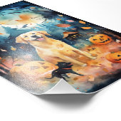 ハロウィーンのフィンランドのラプパンとカボチャ怖い フォトプリント            (角)