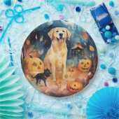 ハロウィーンのフィンランドのラプパンとカボチャ怖い ペーパープレート (パーティー)