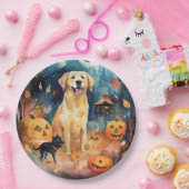 ハロウィーンのフィンランドのラプパンとカボチャ怖い ペーパープレート (パーティー)