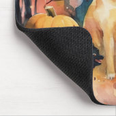 ハロウィーンのフィンランドのラプパンとカボチャ怖い マウスパッド (コーナー)