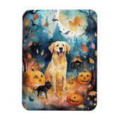 ハロウィーンのフィンランドのラプパンとカボチャ怖い マグネット (縦)