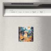 ハロウィーンのフィンランドのラプパンとカボチャ怖い マグネット (インサイチュ (食洗機))