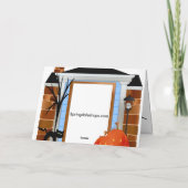 ハロウィーンのフォトグリーティングカード カード (裏面)