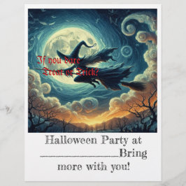 ハロウィーンのフライヤー チラシ