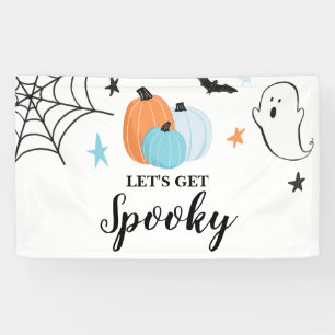 ハロウィーンのブルーカボチャの誕生日を楽しもう 横断幕