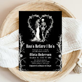 ハロウィーンのブーの私のブライダルシャワー 招待状