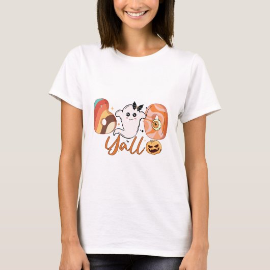 ハロウィーンのブーやろう Tシャツ (正面)