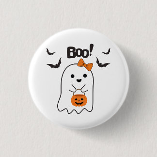ハロウィーンのブーショッピング 缶バッジ