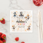 ハロウィーンのブー不気味スケルトン衣装ベビーシャワー スタンダードカクテルナプキン (インサイチュ)