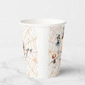 ハロウィーンのブー不気味スケルトン衣装ベビーシャワー 紙コップ (右)