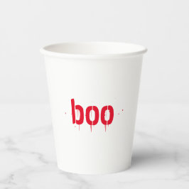 ハロウィーンのブー赤血怖い装飾 紙コップ