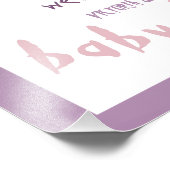 ハロウィーンのベビーガールシャワーパンプキンウェルカムサイン フォトプリント            (角)