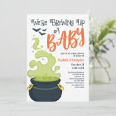 ハロウィーンのベビーシャワー招待状 招待状 (スタンド正面)