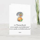 ハロウィーンのペーパードールカード カード (裏面)