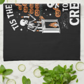 ハロウィーンのホラーは気味悪い季節だ キッチンタオル (折り畳み)