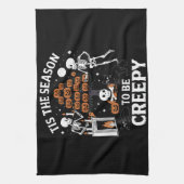 ハロウィーンのホラーは気味悪い季節だ キッチンタオル (縦)