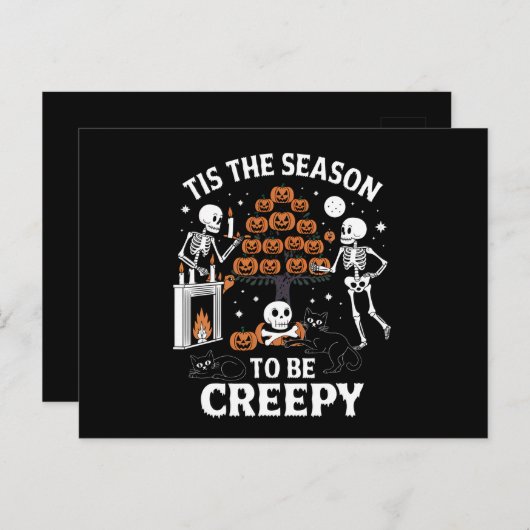 ハロウィーンのホラーは気味悪い季節だ ポストカード (正面/裏面)