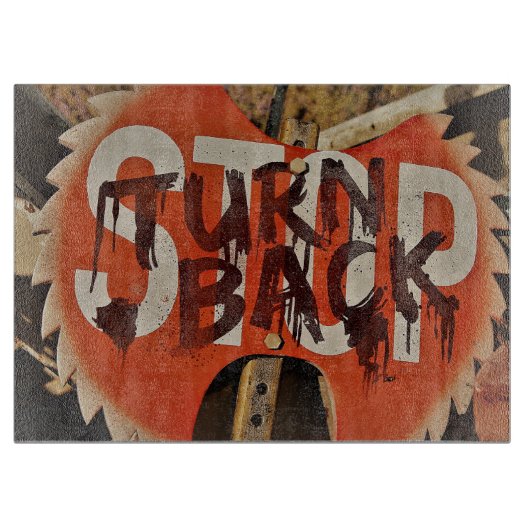 ハロウィーンのホラーソー カッティングボード (正面)